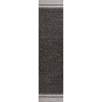 Alda Modern Minimalist Mingled Solid Indoor/Outdoor Area Rug
